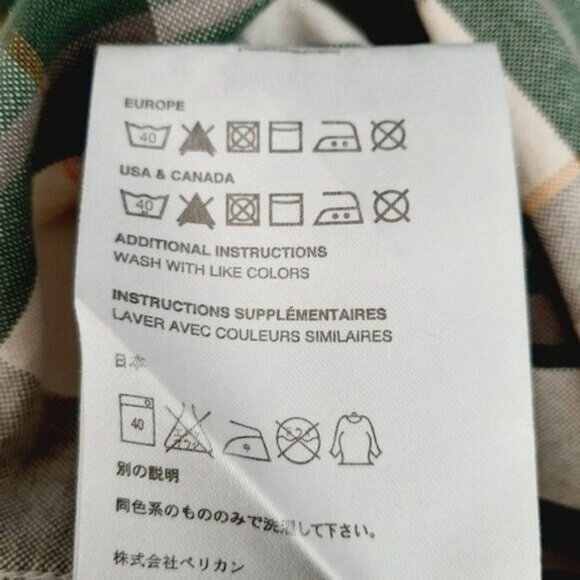 WESC Button Down Plaid Cotton Shirt Men's Sz L - Picture 10 of 10